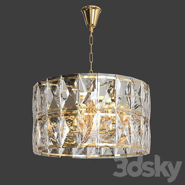 Crystal pendant chandelier Stilfort 1023_03 _ 08P Sparti 8 series 3D Model Crystal pendant chandelier Stilfort 1023_03 _ 08P Sparti 8 series 3D Model