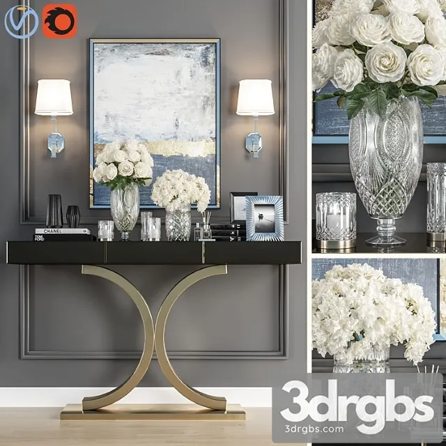 Crystal vase decoration set 05 2 3D Model Download Crystal vase decoration set 05 2 3D Model Download