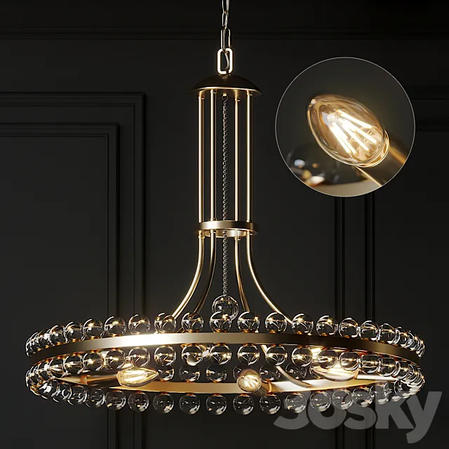 Crystorama Clover 8-Light Chandelier 3DModel