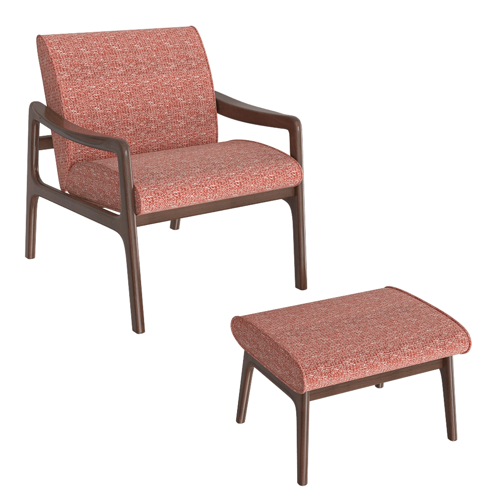 CTS salotti – Armchair and footstool Jack 3D Model CTS salotti – Armchair and footstool Jack 3D Model