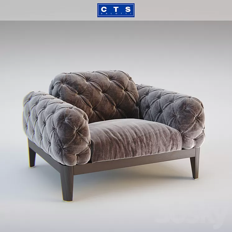 CTS Salotti armchair ELLIOT Poltrona. 3D Model