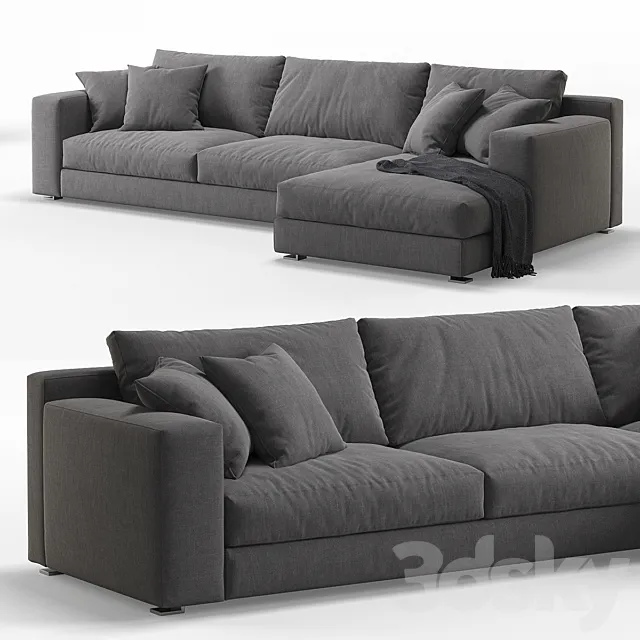Cts Salotti Roger Sofa 3D Model