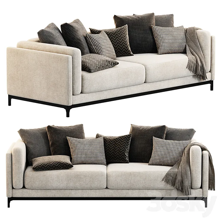 CTS SALOTTI Time Sofa 3D Model Free Download