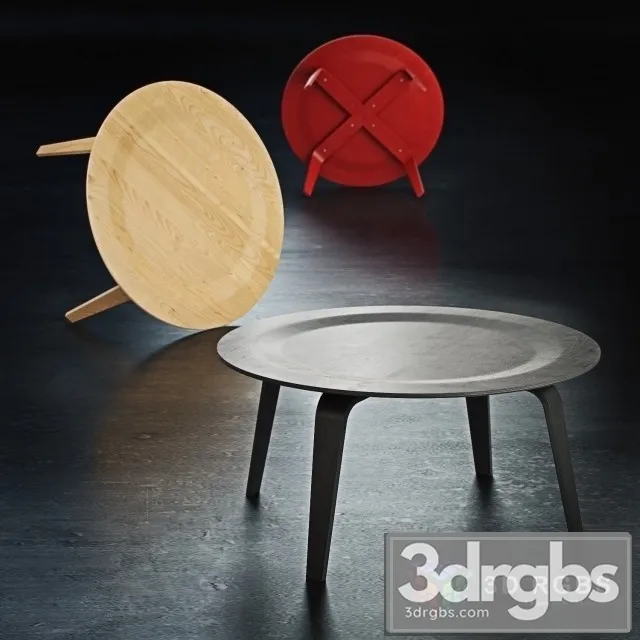Ctw Wood Table 3D Model Download