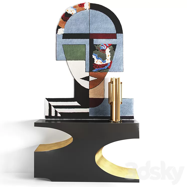 Cubisme decorative set 3D Model Free Download Cubisme decorative set 3D Model Free Download