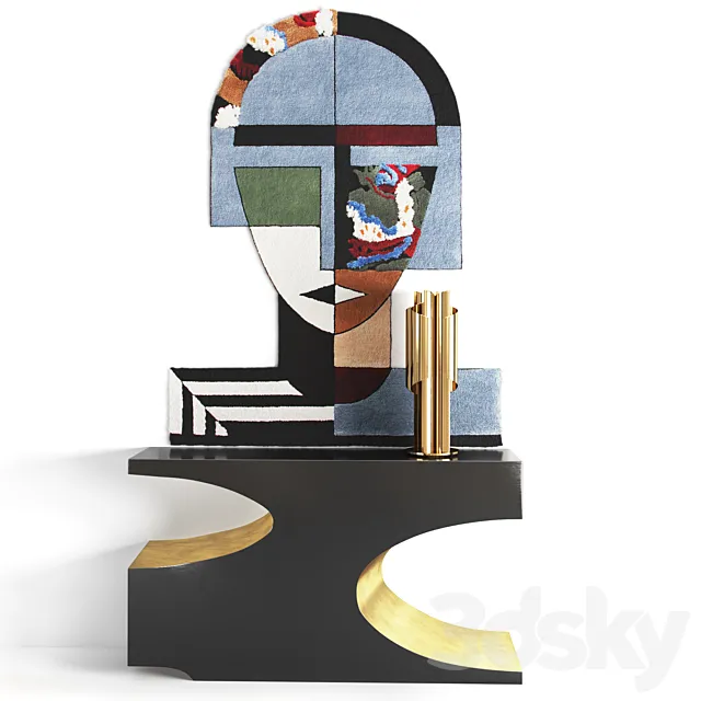 Cubisme decorative set 3DModel