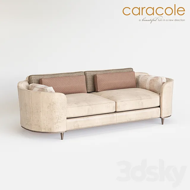 Cuddle Up Caracole Sofa 3DModel Cuddle Up Caracole Sofa 3DModel