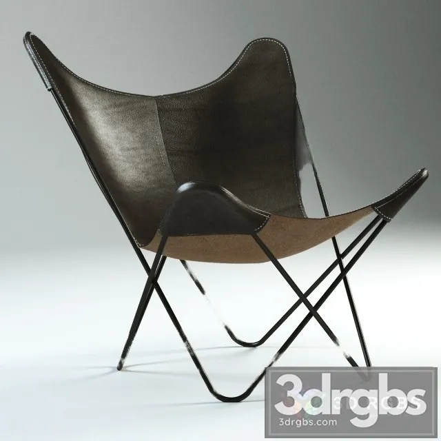 Cuero Pampa Mariposa BF Chair 3D Model Download Cuero Pampa Mariposa BF Chair 3D Model Download