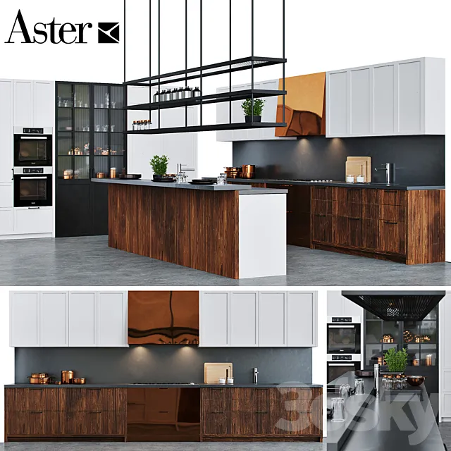 Cuisine Aster CUCINE FACTORY 3D Model