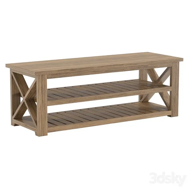 Cullen Entryway Bench 3D Model Cullen Entryway Bench 3D Model