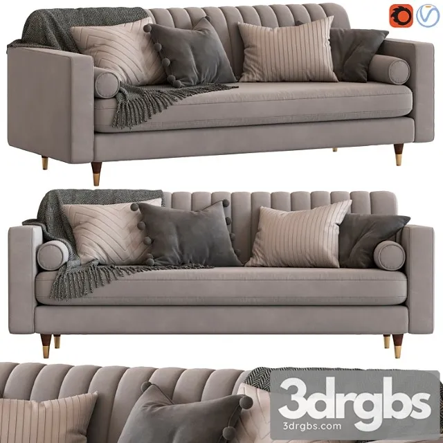 Cult furniture belgravia 3-seater sofa 2 3D Model Download Cult furniture belgravia 3-seater sofa 2 3D Model Download
