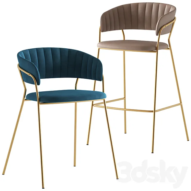 Cult Furniture Chloe Chair 3D Model
