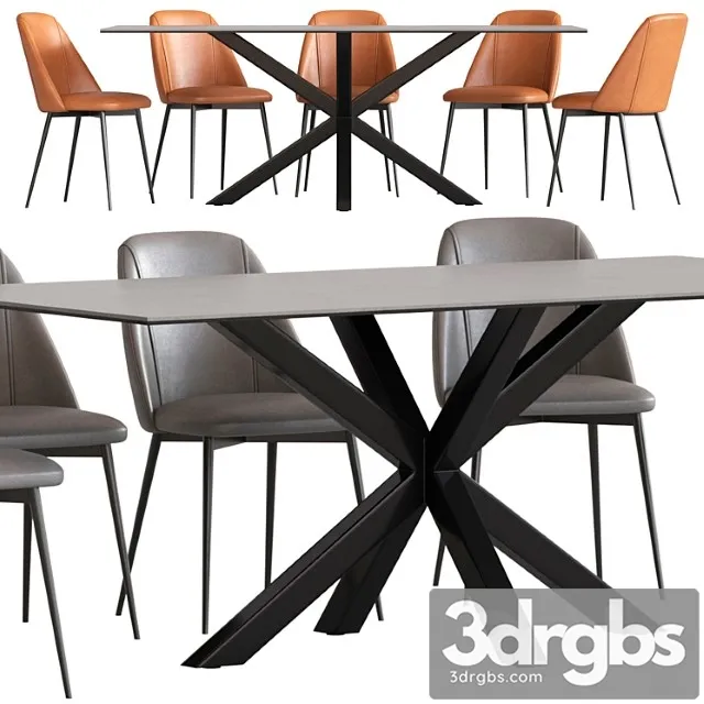 Cult furniture heaven 8 seat dining table and marco chair Cult furniture heaven 8 seat dining table and marco chair