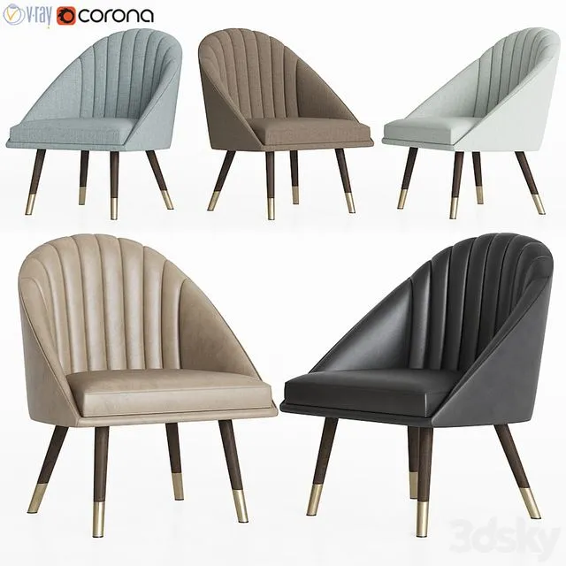 Cult Living Audrey Occasional Tub Chair 3D Model