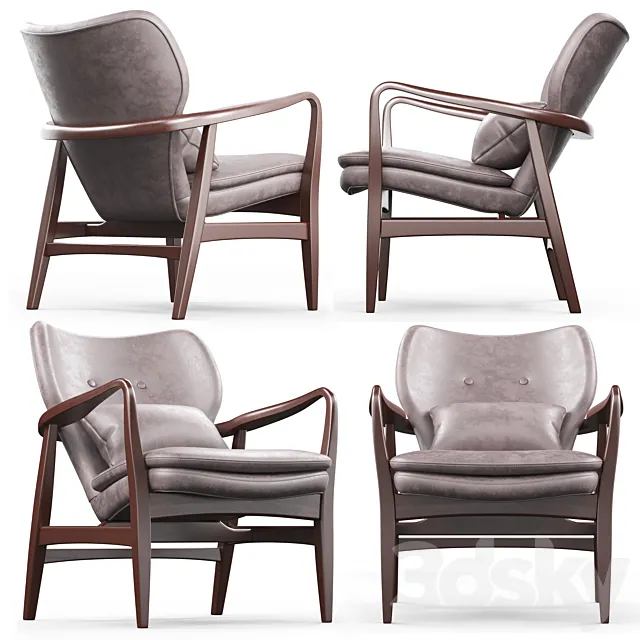 Cult Living Hampton Armchair 3D Model Cult Living Hampton Armchair 3D Model