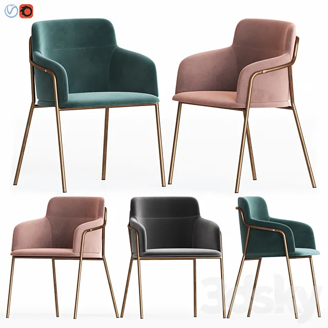 Cult Living Harriet Dining Chair 3D Model Cult Living Harriet Dining Chair 3D Model