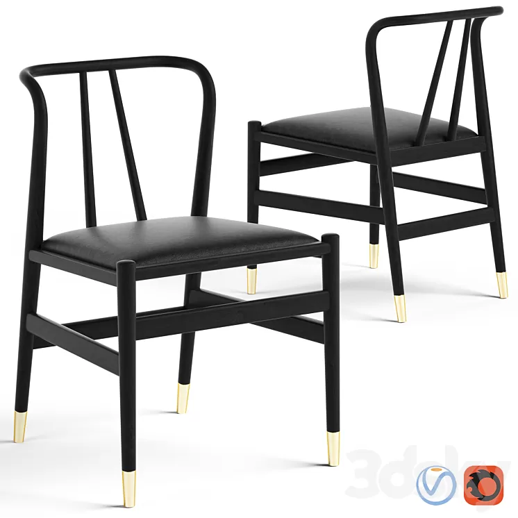 Cult Living Jasper Wooden Chair 3D Model Cult Living Jasper Wooden Chair 3D Model