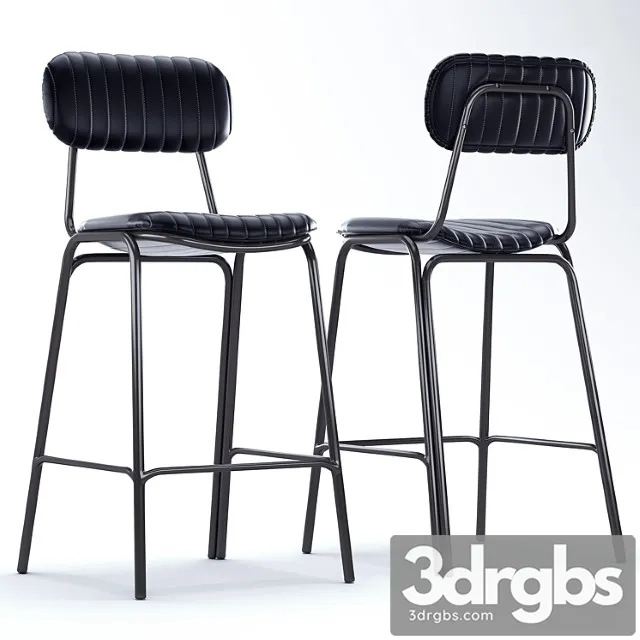 Cult living mila metal bar chair 2 3D Model Download Cult living mila metal bar chair 2 3D Model Download