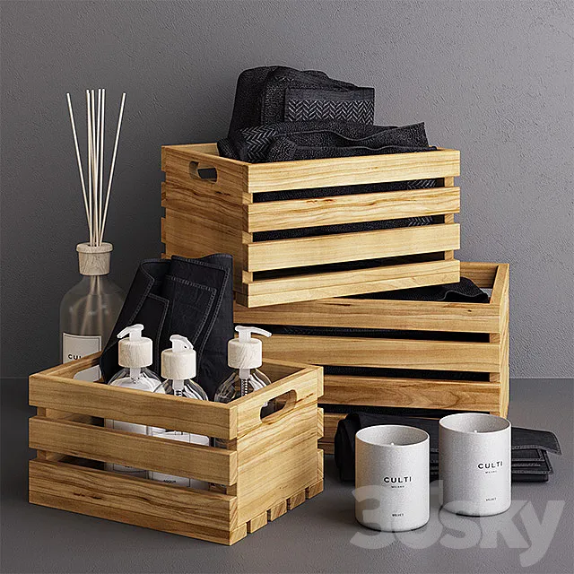 Culti & Eucalyptus Boxes 3DModel Culti & Eucalyptus Boxes 3DModel