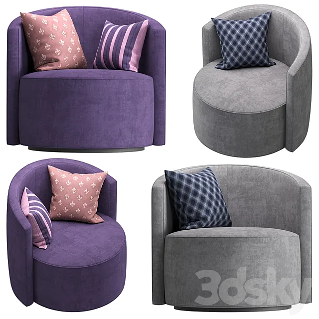 Cumfy Armchair Naustro Italia 3D Model