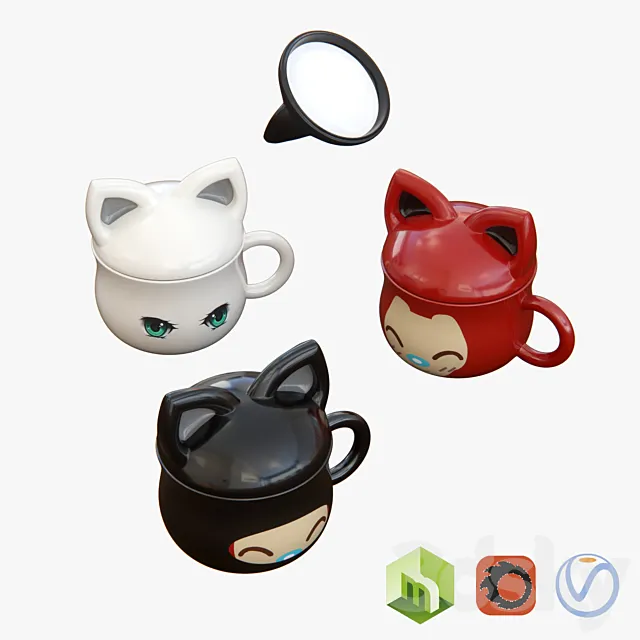 Cup anime 3DModel