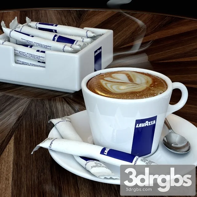 Cup Lavazza Coffee 3D Model Download