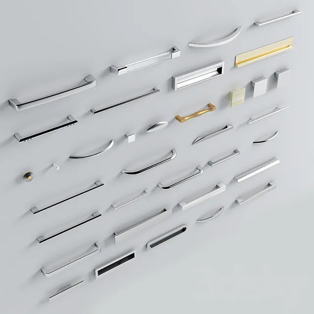 Cupboard handles factory Rational 3DModel Cupboard handles factory Rational 3DModel