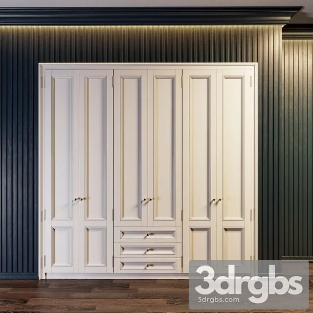 Cupboard Wardrobe Display Cabinet 3D Model Download