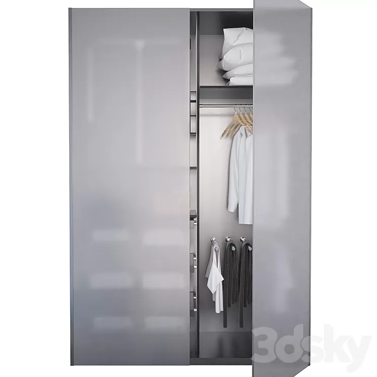 Cupboard with filling 3D Model