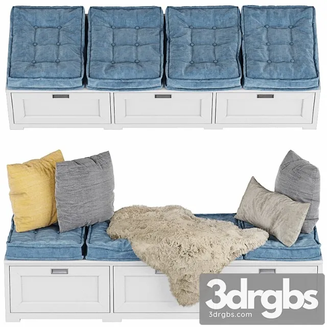 Cupboard With Pillows 001 3D Model Download