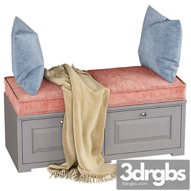 Cupboard with pillows 003 2 3D Model Download