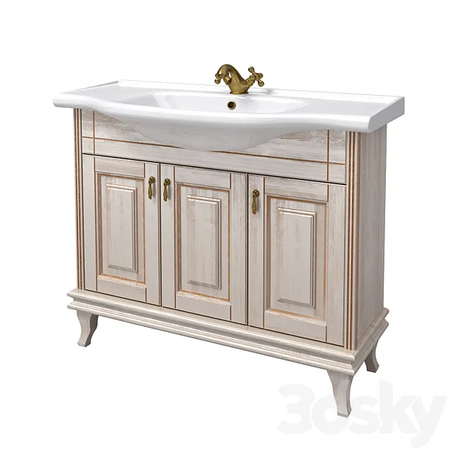 Cupboard with wash basin «BEATRICHE» (producer – Aqua Rhodes) 3DModel Cupboard with wash basin «BEATRICHE» (producer – Aqua Rhodes) 3DModel