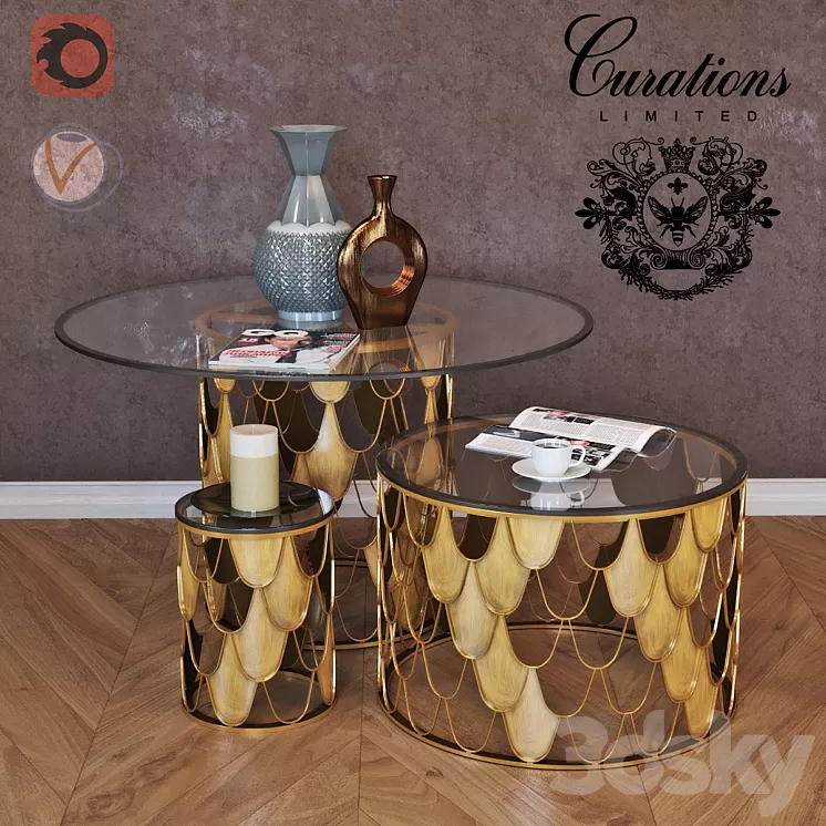 Curations Limited collection of tables Moscow 3D Model Curations Limited collection of tables Moscow 3D Model