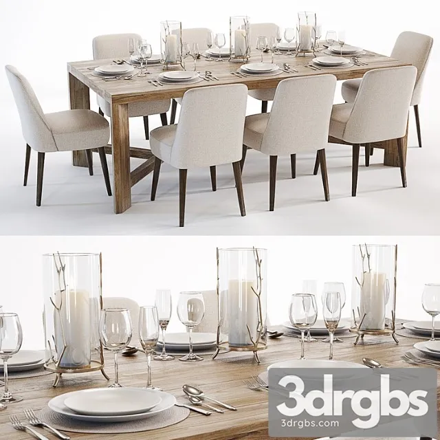 Curations limited gernoble & torino table set Curations limited gernoble & torino table set