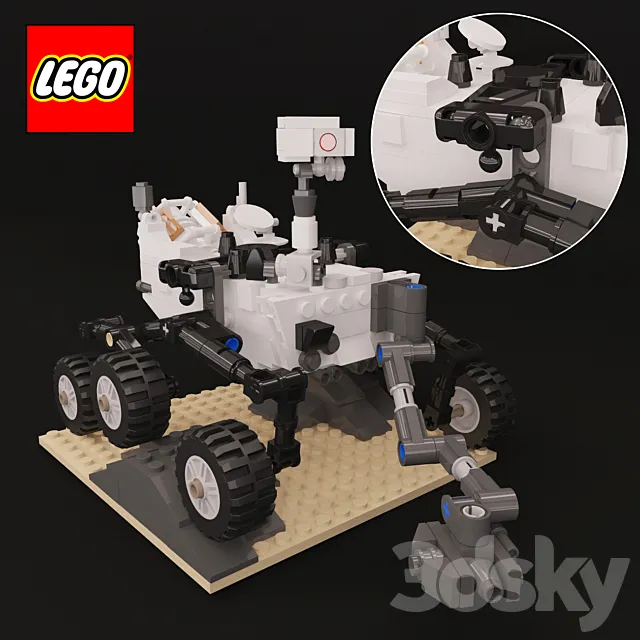 Curiosity LEGO 3D Model Curiosity LEGO 3D Model