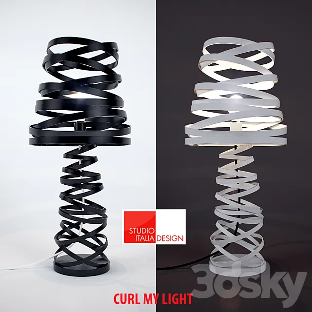 CURL MY LIGHT 3D Model