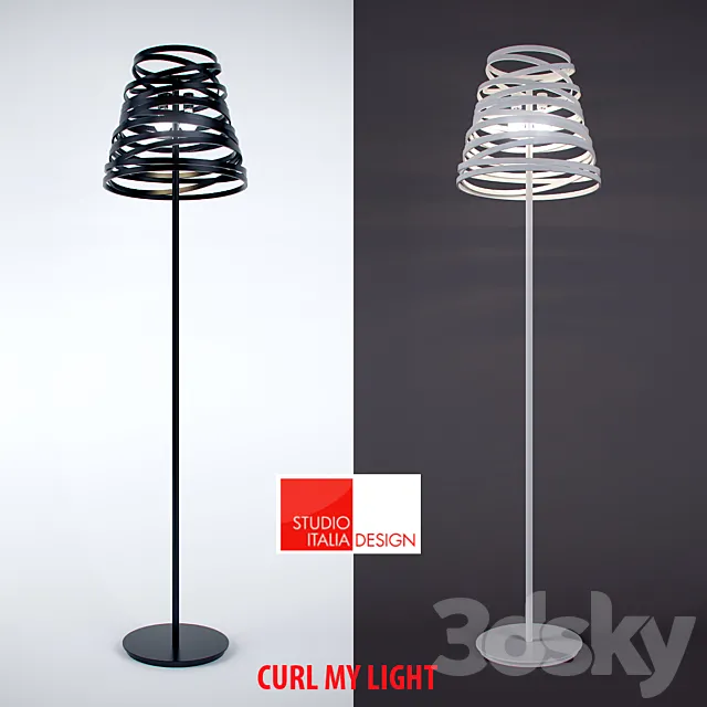 CURL MY LIGHT – LT1 3D Model CURL MY LIGHT – LT1 3D Model