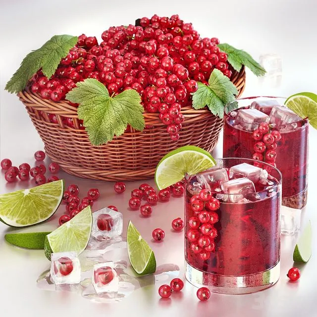 Currant juice with berries 3D Model
