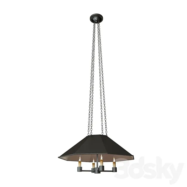 Currey and Company Annandale Pendant Light 3DModel Currey and Company Annandale Pendant Light 3DModel