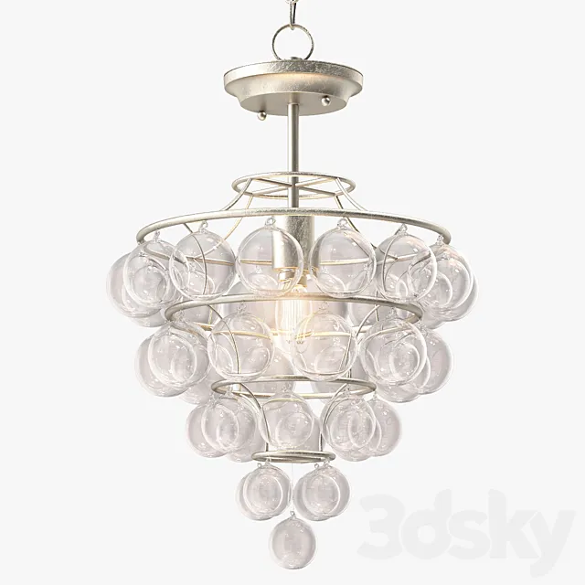 Currey and Company Astral Pendant 3D Model Currey and Company Astral Pendant 3D Model