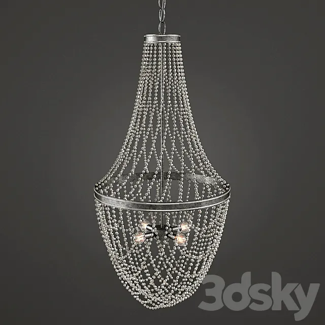 Currey and Company Gwyneth Chandelier 3D Model Currey and Company Gwyneth Chandelier 3D Model
