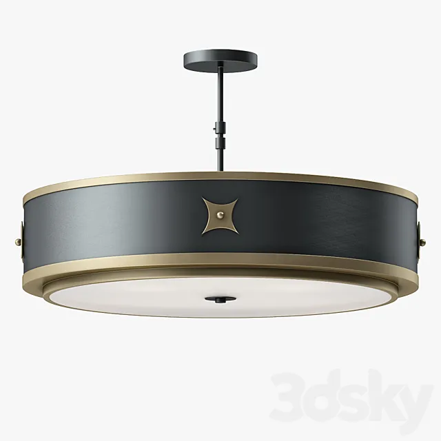 Currey and Company Huntsman Semi – Flush Mount 3DModel Currey and Company Huntsman Semi – Flush Mount 3DModel