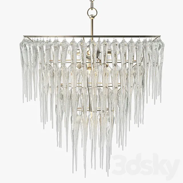 Currey and Company Icecap Chandelier 3D Model