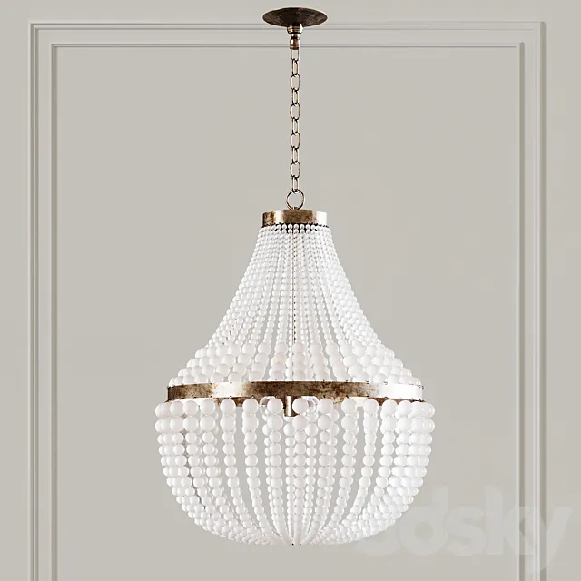 Currey & Company Chanteuse Chandelier 3D Model Currey & Company Chanteuse Chandelier 3D Model