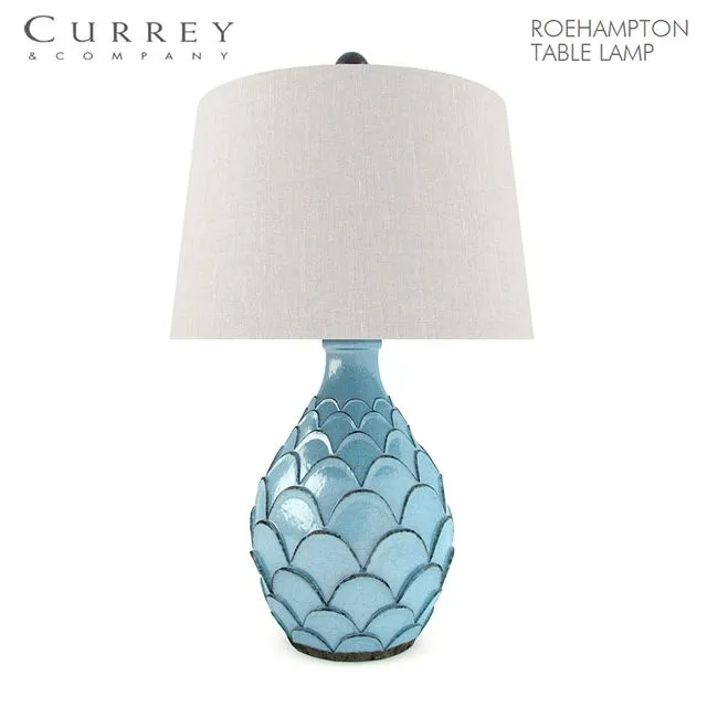Currey & Company ROEHAMPTON TABLE LAMP 3D Model Currey & Company ROEHAMPTON TABLE LAMP 3D Model