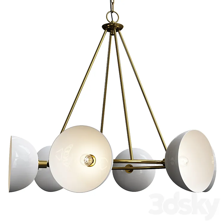 Currey & company soba chandelier 3D Model Free Download