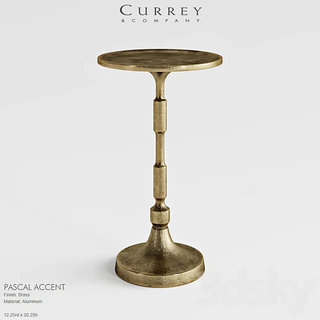 Currey Pascal Accent table 3D Model