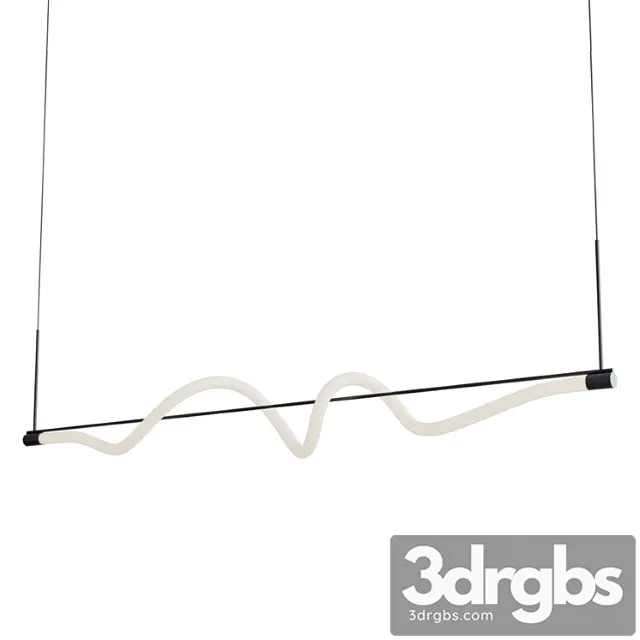 Cursive linear pendant Cursive linear pendant