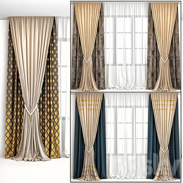 curtain 001 3D Model