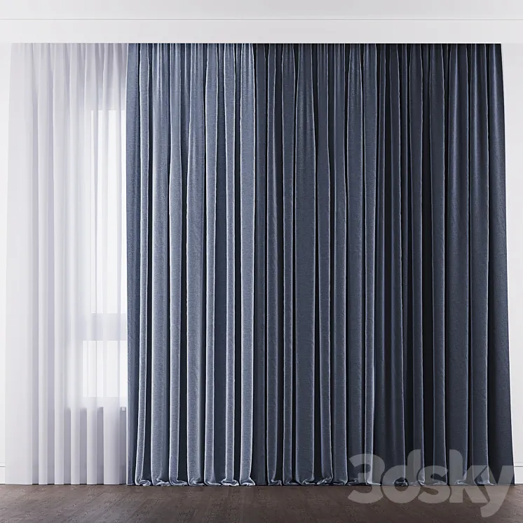 Curtain 010 3D Model Free Download